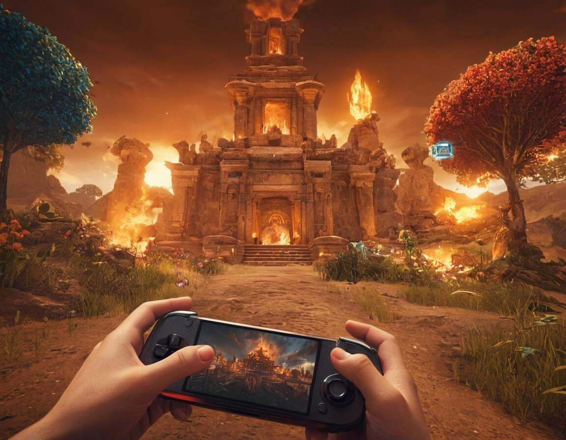 Custom mobile game development service showcasing Indian mythology integration